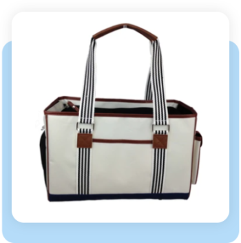 FASHION ‘YACHT POLO’ PET CARRIER – AS DISPLAYED